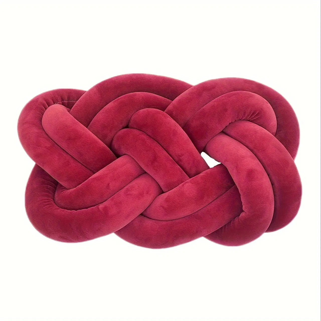 1pc Plush Knotted Throw Pillow - Soft Backrest Cushion for Sofa, Bed, and Bedroom Decor - Add a Touch of Elegance to Your Home with This Decorative Accent Pillow