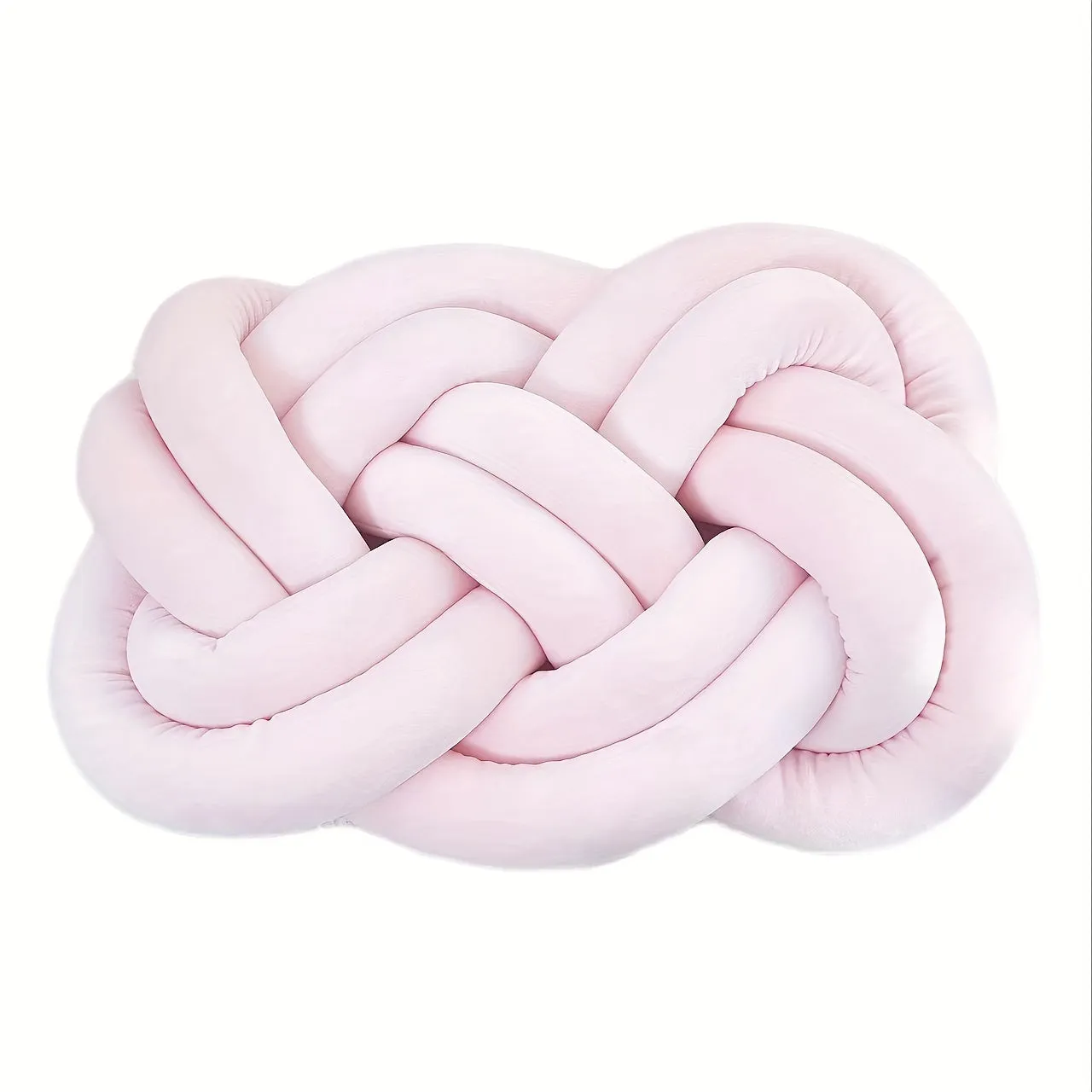 1pc Plush Knotted Throw Pillow - Soft Backrest Cushion for Sofa, Bed, and Bedroom Decor - Add a Touch of Elegance to Your Home with This Decorative Accent Pillow