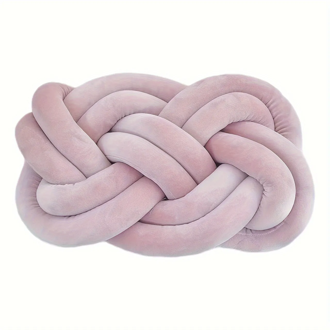 1pc Plush Knotted Throw Pillow - Soft Backrest Cushion for Sofa, Bed, and Bedroom Decor - Add a Touch of Elegance to Your Home with This Decorative Accent Pillow