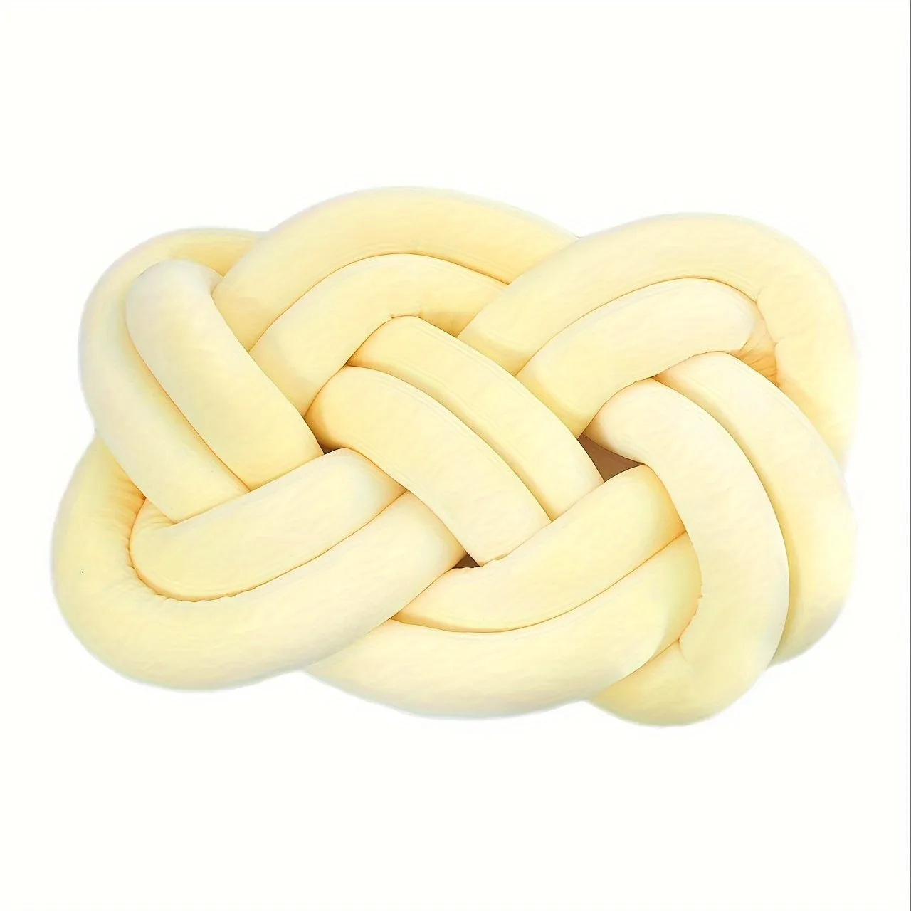 1pc Plush Knotted Throw Pillow - Soft Backrest Cushion for Sofa, Bed, and Bedroom Decor - Add a Touch of Elegance to Your Home with This Decorative Accent Pillow
