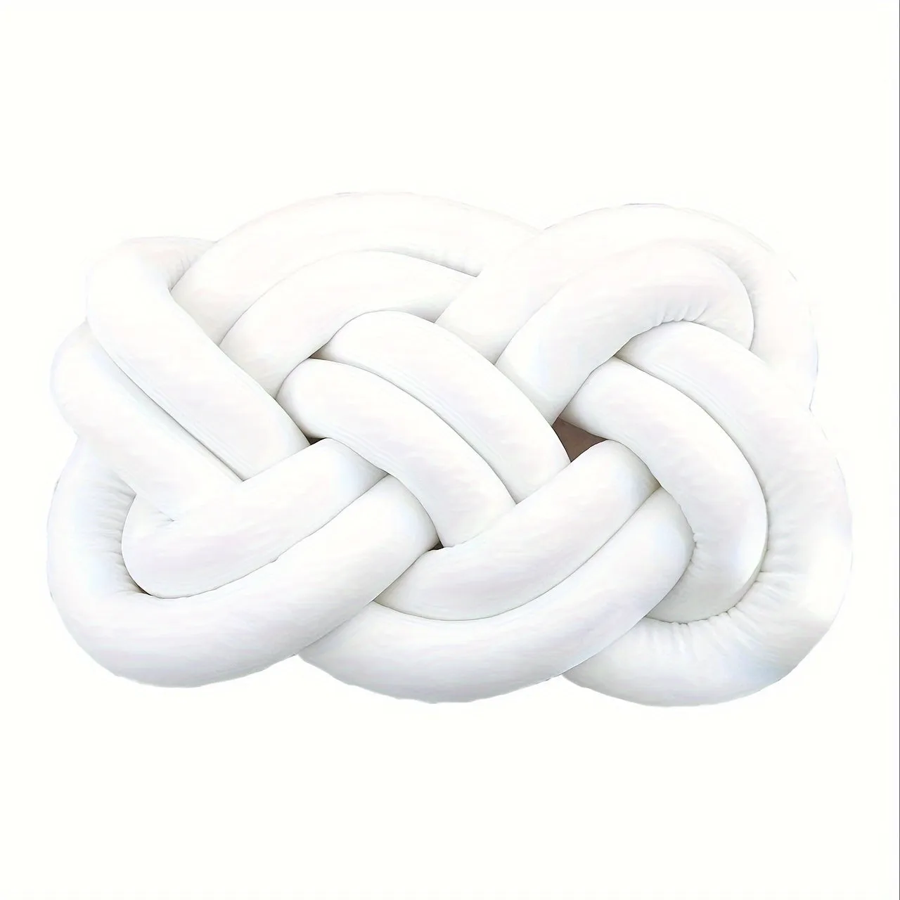 1pc Plush Knotted Throw Pillow - Soft Backrest Cushion for Sofa, Bed, and Bedroom Decor - Add a Touch of Elegance to Your Home with This Decorative Accent Pillow