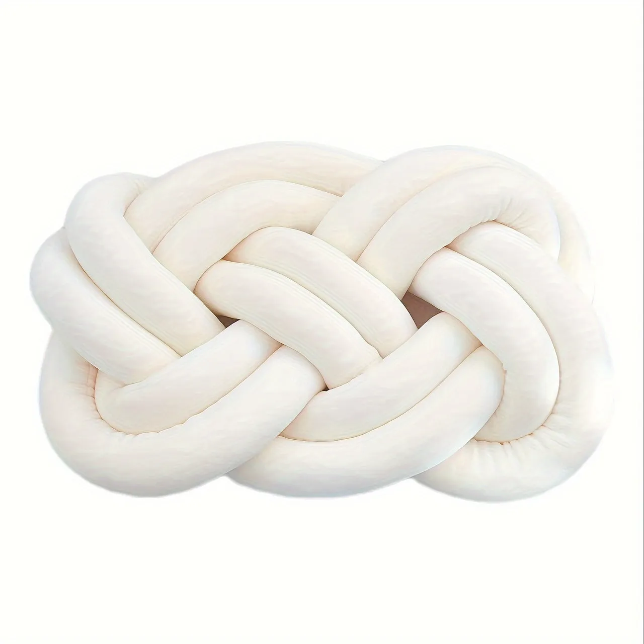1pc Plush Knotted Throw Pillow - Soft Backrest Cushion for Sofa, Bed, and Bedroom Decor - Add a Touch of Elegance to Your Home with This Decorative Accent Pillow