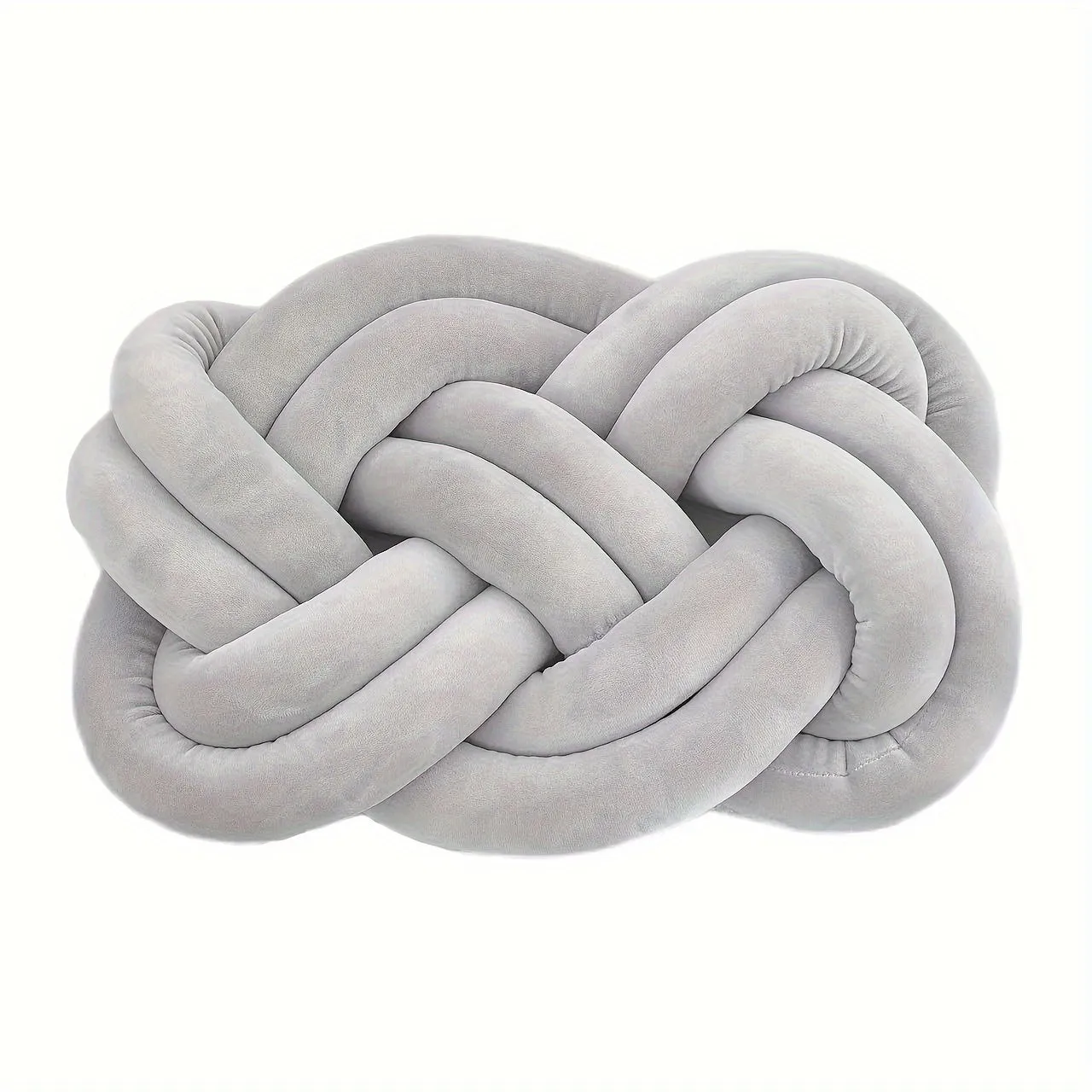 1pc Plush Knotted Throw Pillow - Soft Backrest Cushion for Sofa, Bed, and Bedroom Decor - Add a Touch of Elegance to Your Home with This Decorative Accent Pillow