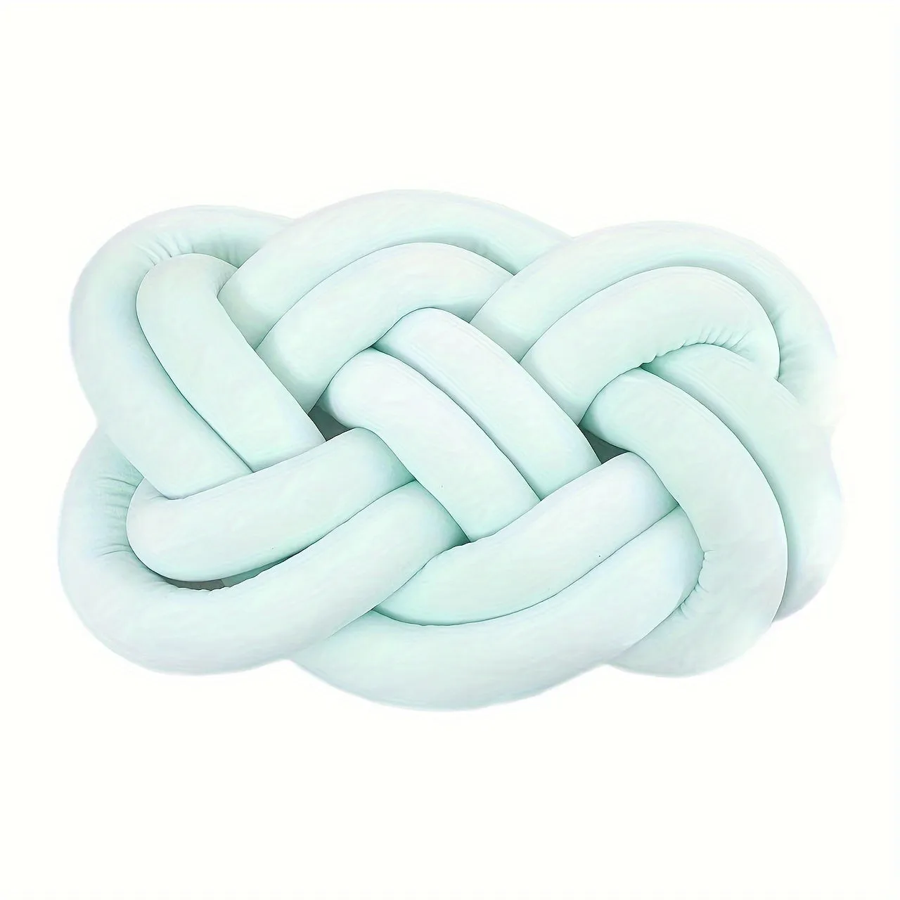 1pc Plush Knotted Throw Pillow - Soft Backrest Cushion for Sofa, Bed, and Bedroom Decor - Add a Touch of Elegance to Your Home with This Decorative Accent Pillow