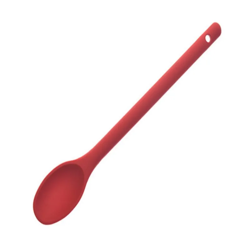 1pc Premium Silicone Mixing Spoon - Heat-Resistant & Non-Stick, Long-Handled Kitchen Utensil for Effortless Stirring & Cooking, Durable & Stain-Free