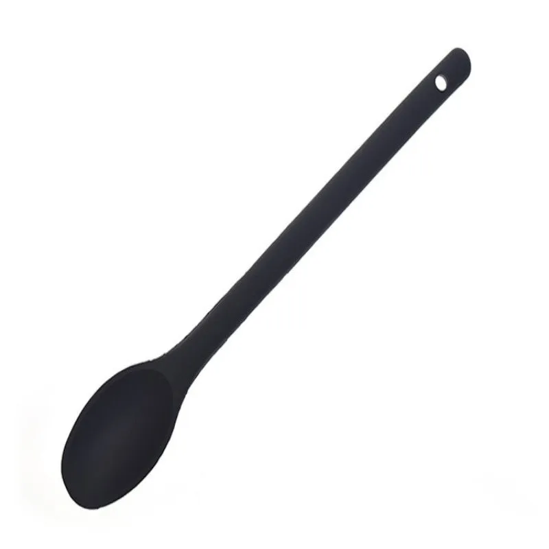 1pc Premium Silicone Mixing Spoon - Heat-Resistant & Non-Stick, Long-Handled Kitchen Utensil for Effortless Stirring & Cooking, Durable & Stain-Free