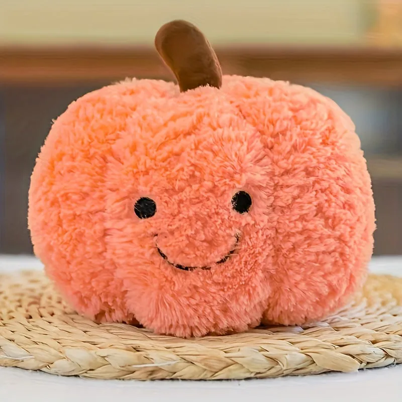 1pc, Pumpkin Plush Pillow, Halloween Pumpkin Toy, Decorative Pillow Cushion, Home Decoration, Party Favors, Halloween Decor, Thanksgiving Day Decor, Christmas Gifts