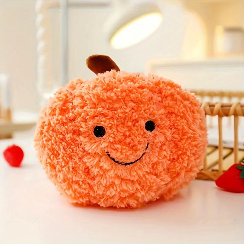 1pc, Pumpkin Plush Pillow, Halloween Pumpkin Toy, Decorative Pillow Cushion, Home Decoration, Party Favors, Halloween Decor, Thanksgiving Day Decor, Christmas Gifts