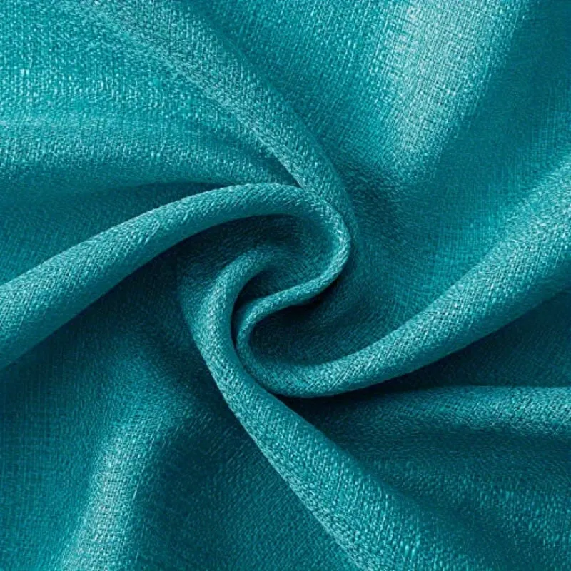 1pc Translucent Polyester Linen Curtains, Grommet Top Window Treatment For Bedroom Living Room Room Dining Room Home Decor