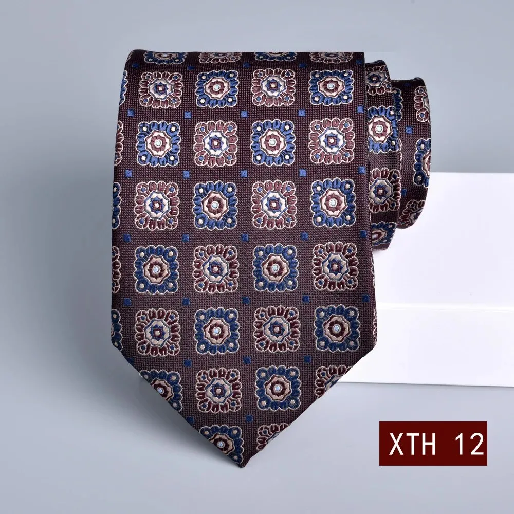 2023 New 8cm Tie Business Korean Groom Wedding Necktie Suit Accessories Jacquard Stripe Gravata Gravity Masculine