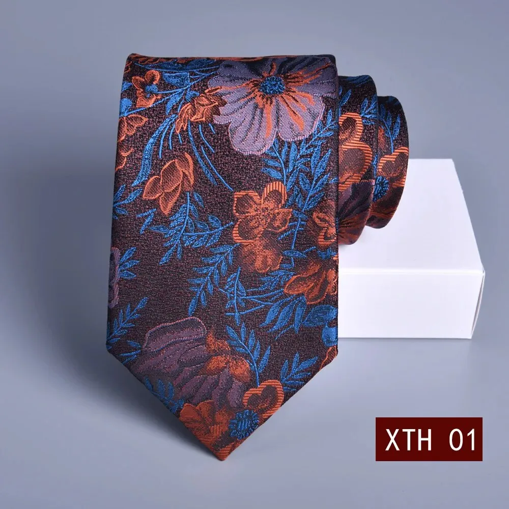 2023 New 8cm Tie Business Korean Groom Wedding Necktie Suit Accessories Jacquard Stripe Gravata Gravity Masculine
