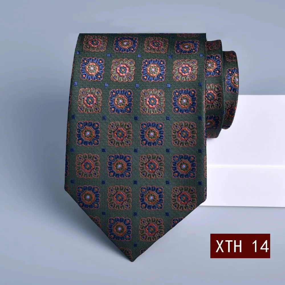 2023 New 8cm Tie Business Korean Groom Wedding Necktie Suit Accessories Jacquard Stripe Gravata Gravity Masculine