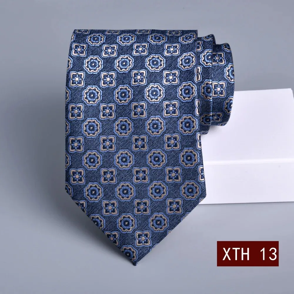 2023 New 8cm Tie Business Korean Groom Wedding Necktie Suit Accessories Jacquard Stripe Gravata Gravity Masculine