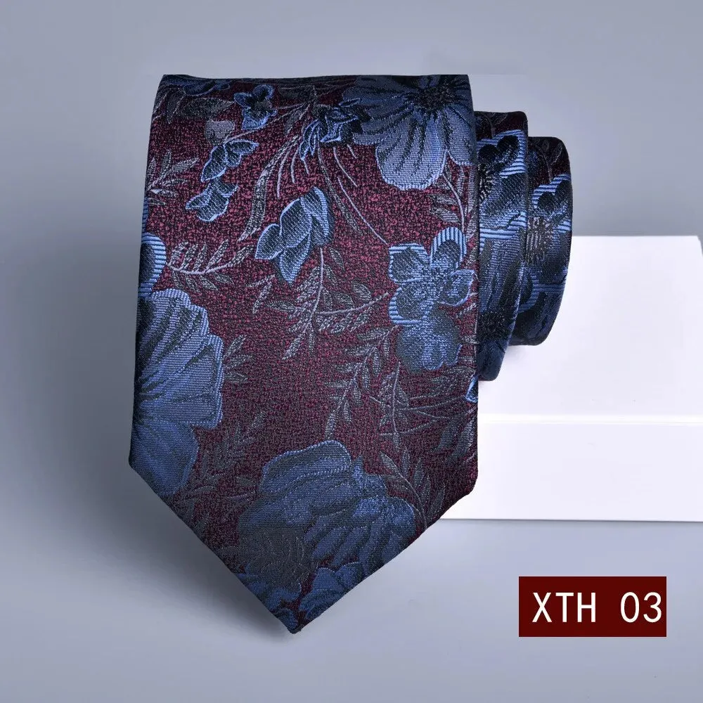 2023 New 8cm Tie Business Korean Groom Wedding Necktie Suit Accessories Jacquard Stripe Gravata Gravity Masculine