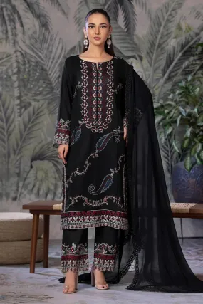 3PC Embroidered Unstitched Cambric Suit KSDE-2837