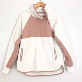 Abercrombie & Fitch Asymmetrical Snap Fleece- Size M