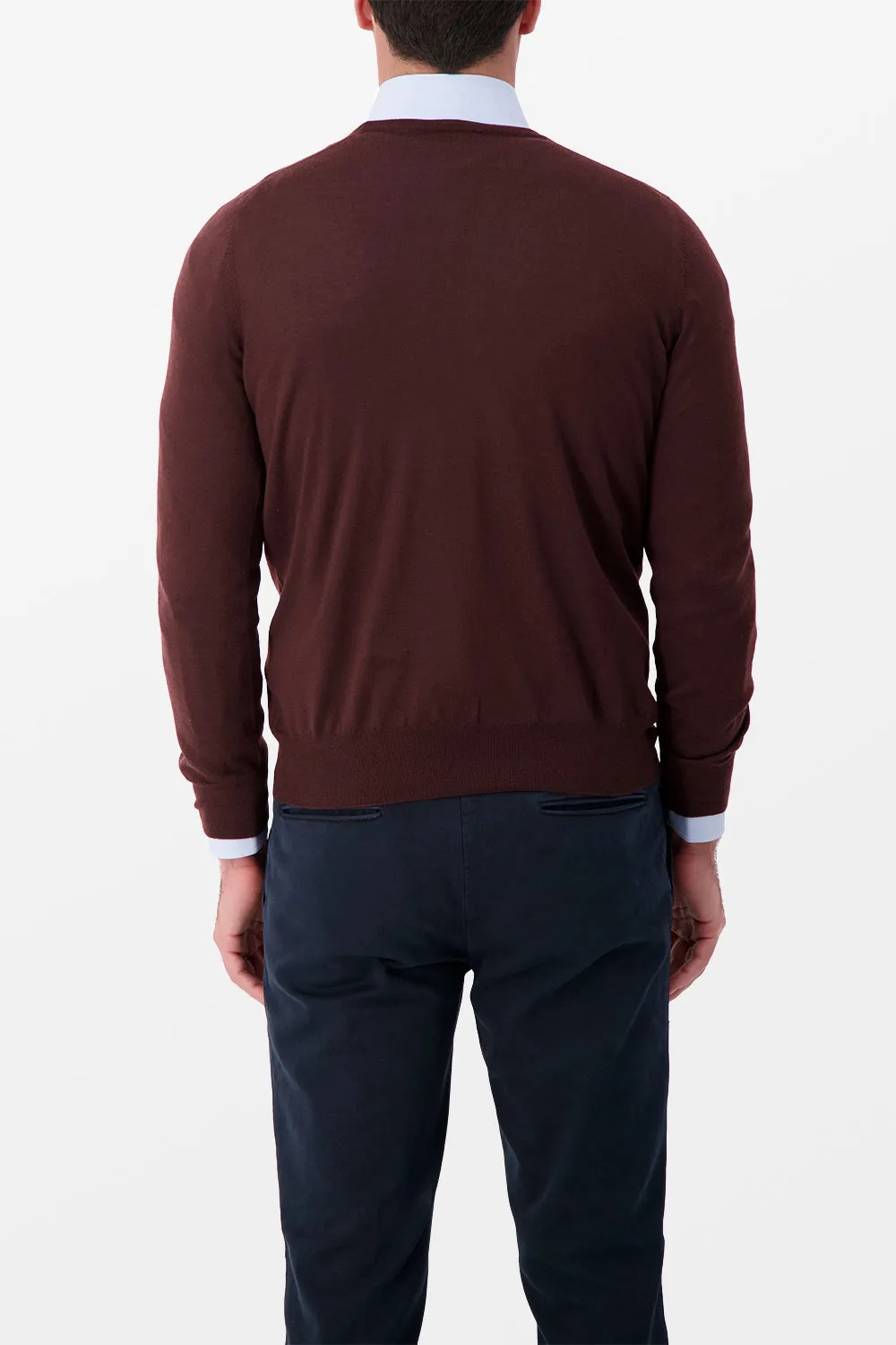 Barba Napoli Luxurious Brown Cashmere Sweater