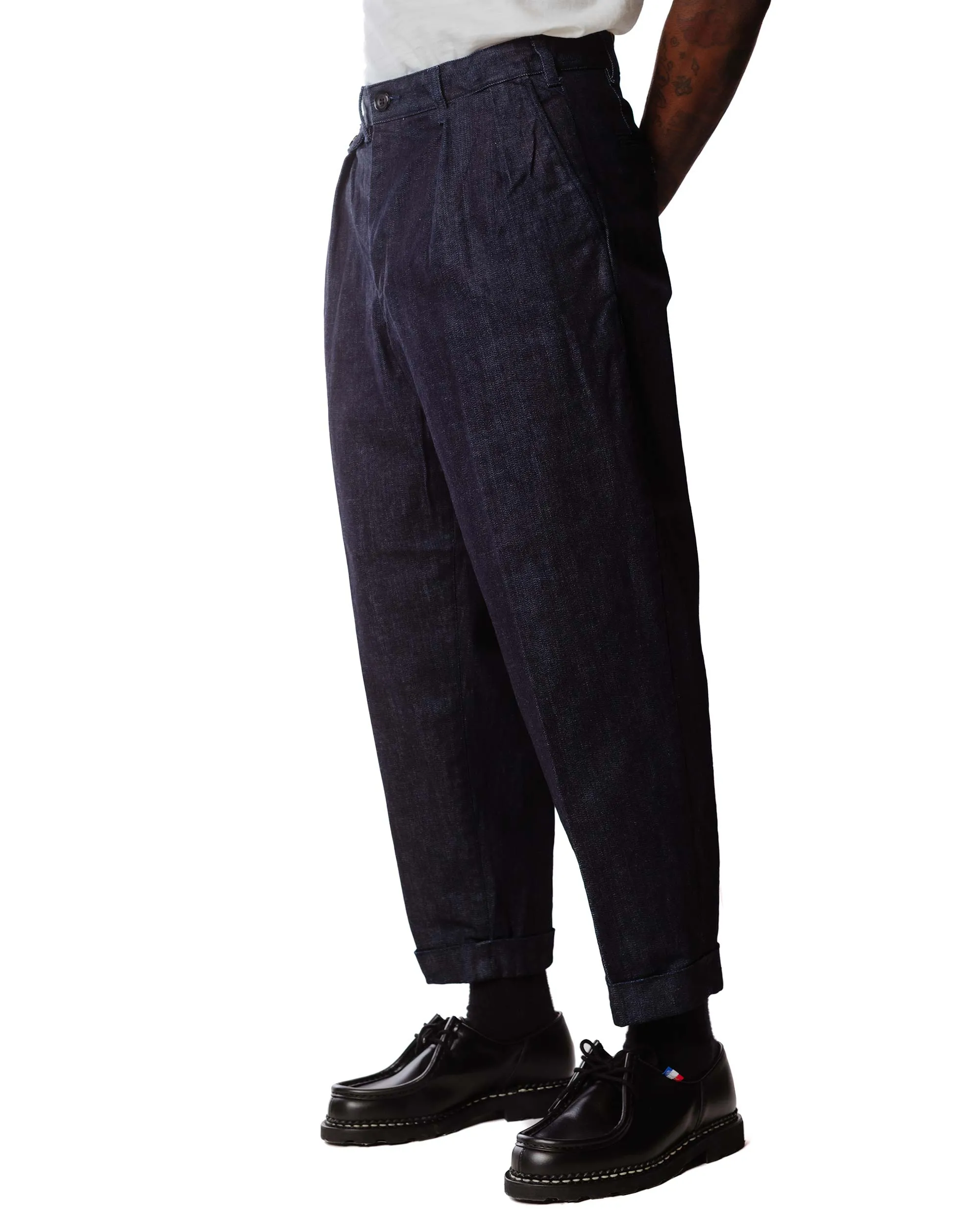 Beams Plus 2Pleats Denim Indigo