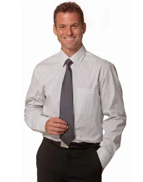 BENCHMARK Men's Ticking Stripe Long Sleeve Shirt M7200L