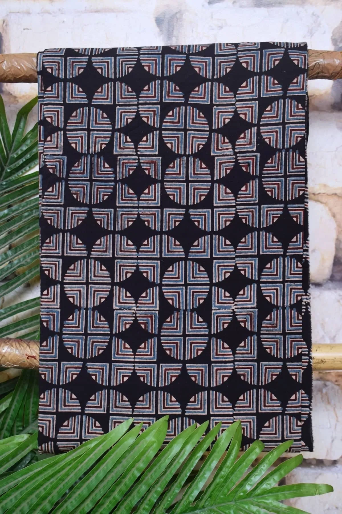 Black Special Ajrakh Triple Block Cotton Suit