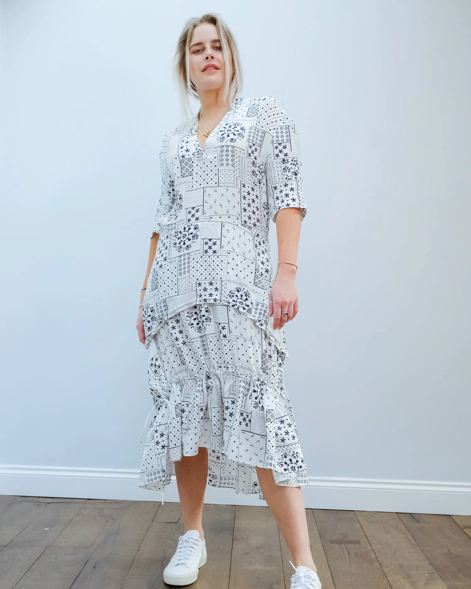 BMB Joi dress in soft white