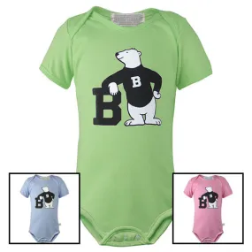 Bowdoin Spirit Bear Diaper Shirt from Third Street