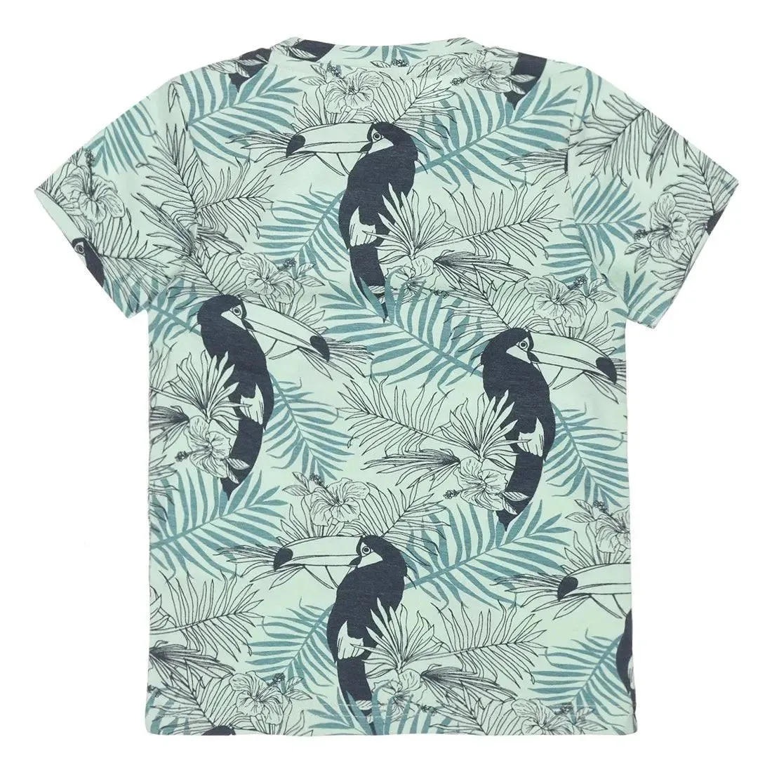 Boys T-shirt Light Green Cockatoo | Dirkje