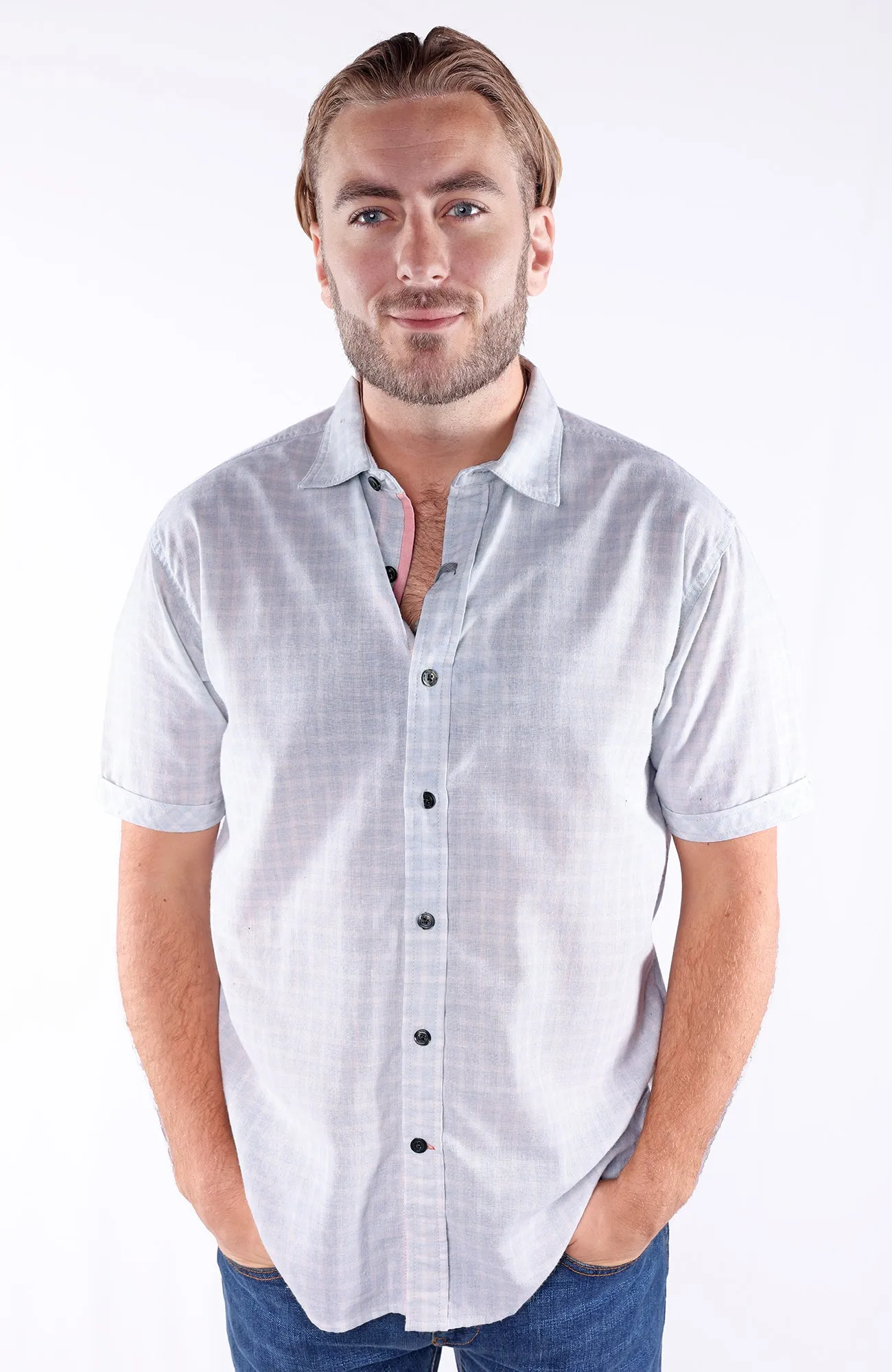 BRAM | Woven Cotton Short Sleeve Shirt