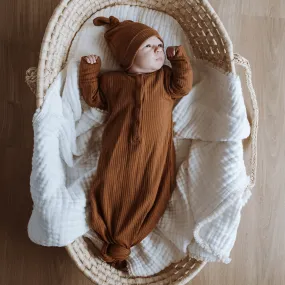 Buck & Baa BABY GOWN Cinnamon