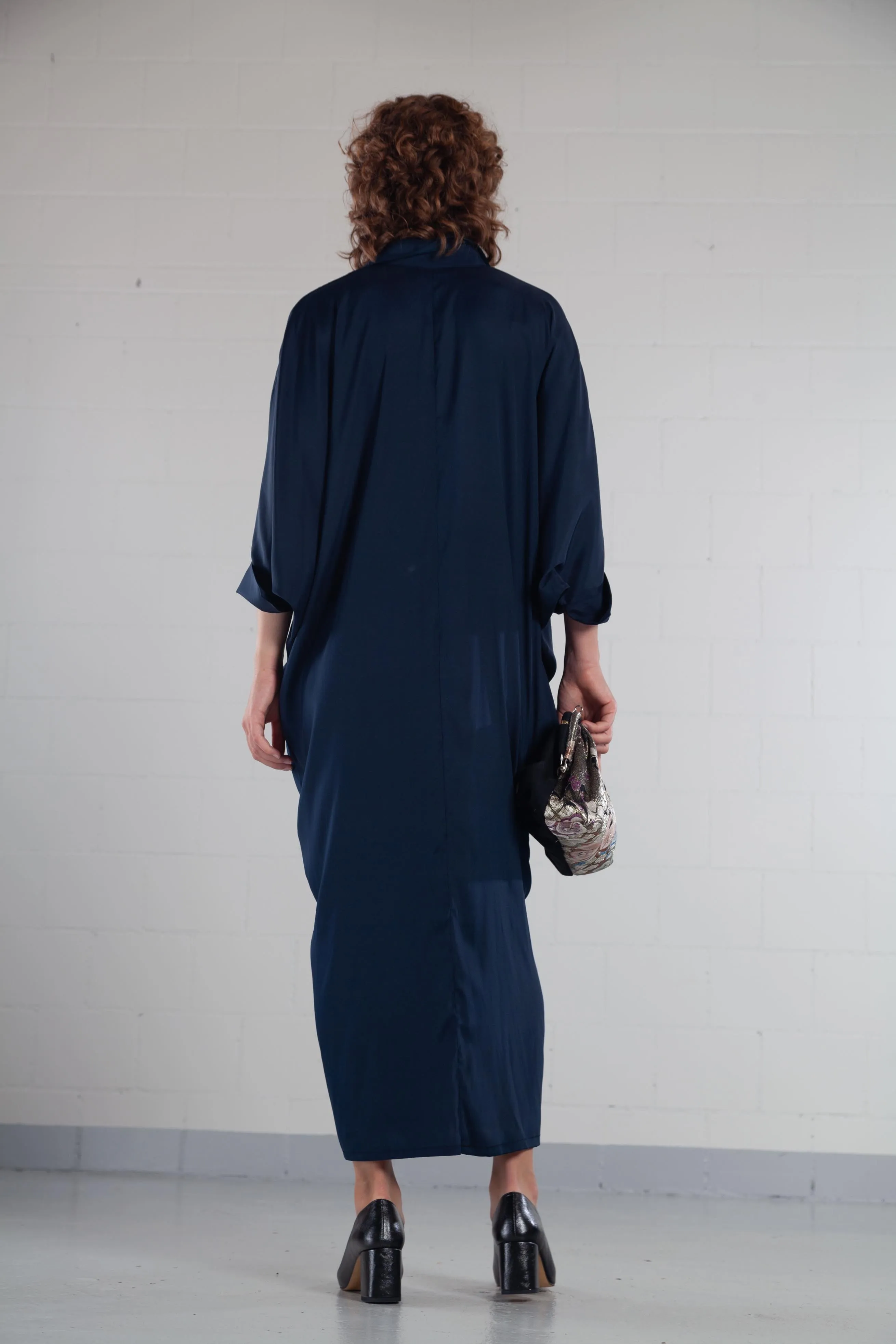 ByAdushka Blue Barcellona Silk Dress