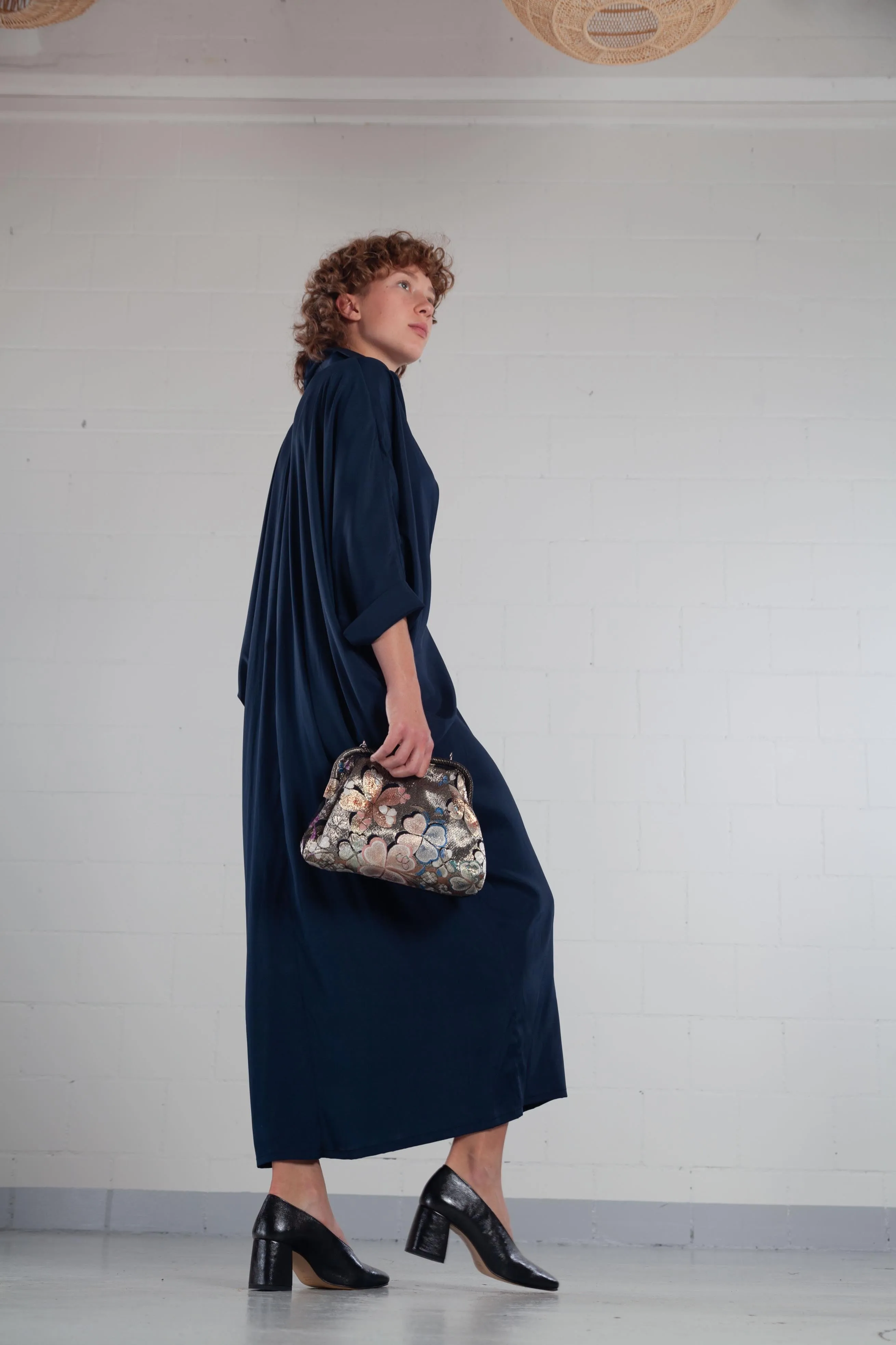 ByAdushka Blue Barcellona Silk Dress
