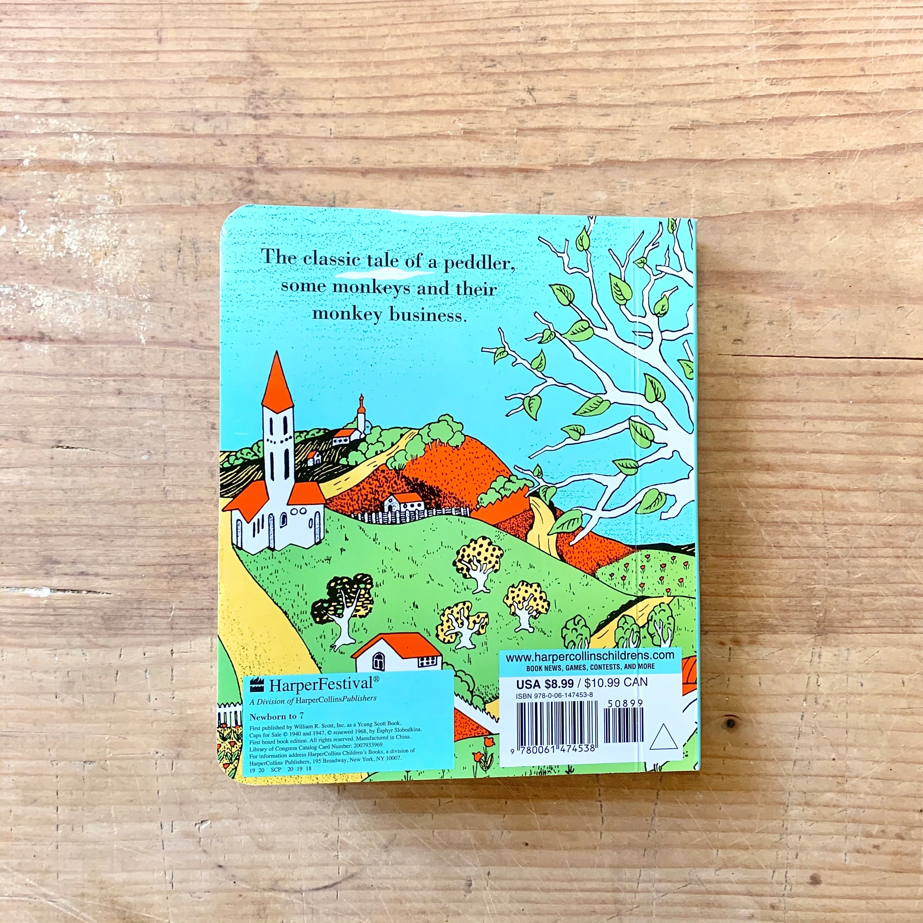 Caps For Sale Board Book