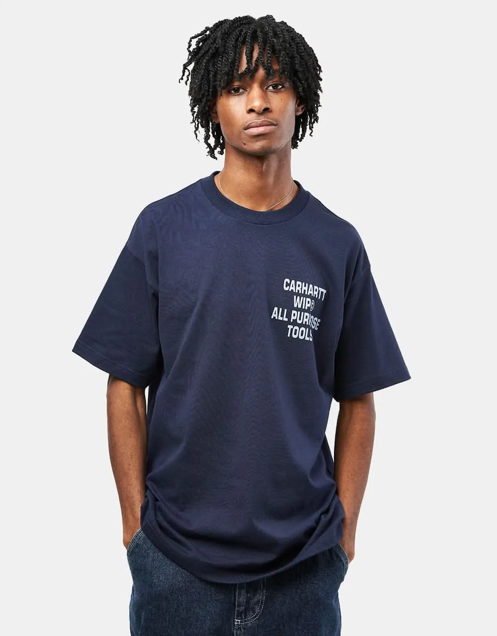 Carhartt WIP Cross Screw T-Shirt - Air Force Blue
