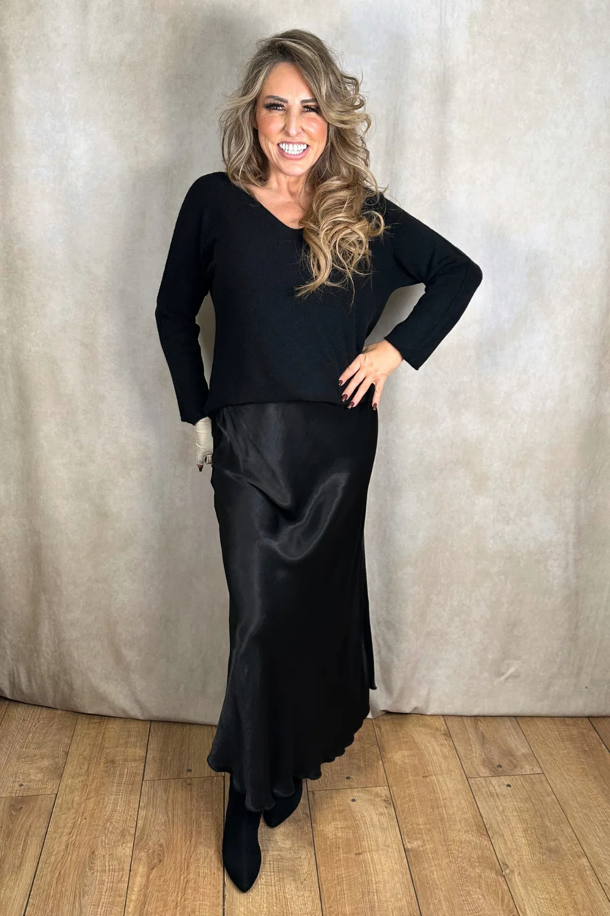 Celia Satin Skirt