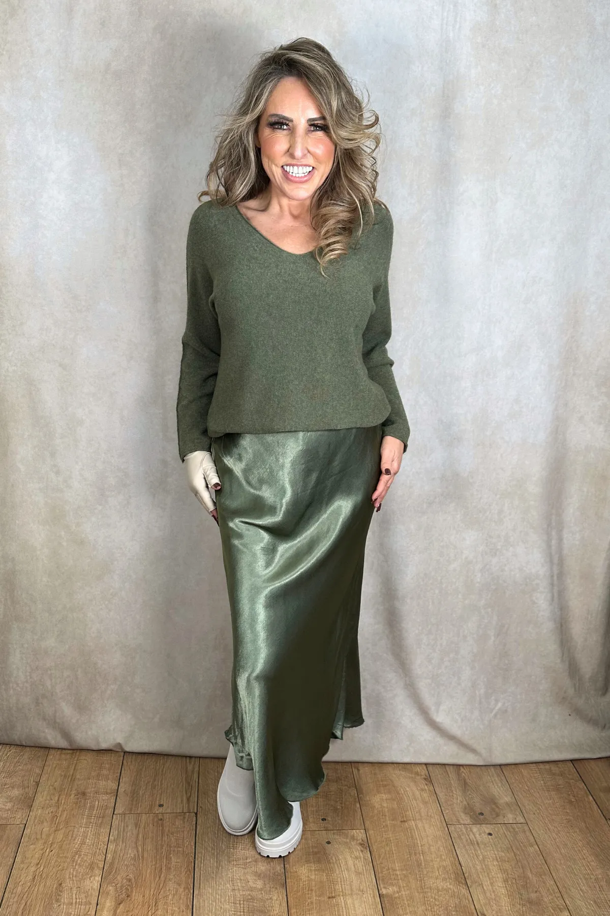 Celia Satin Skirt