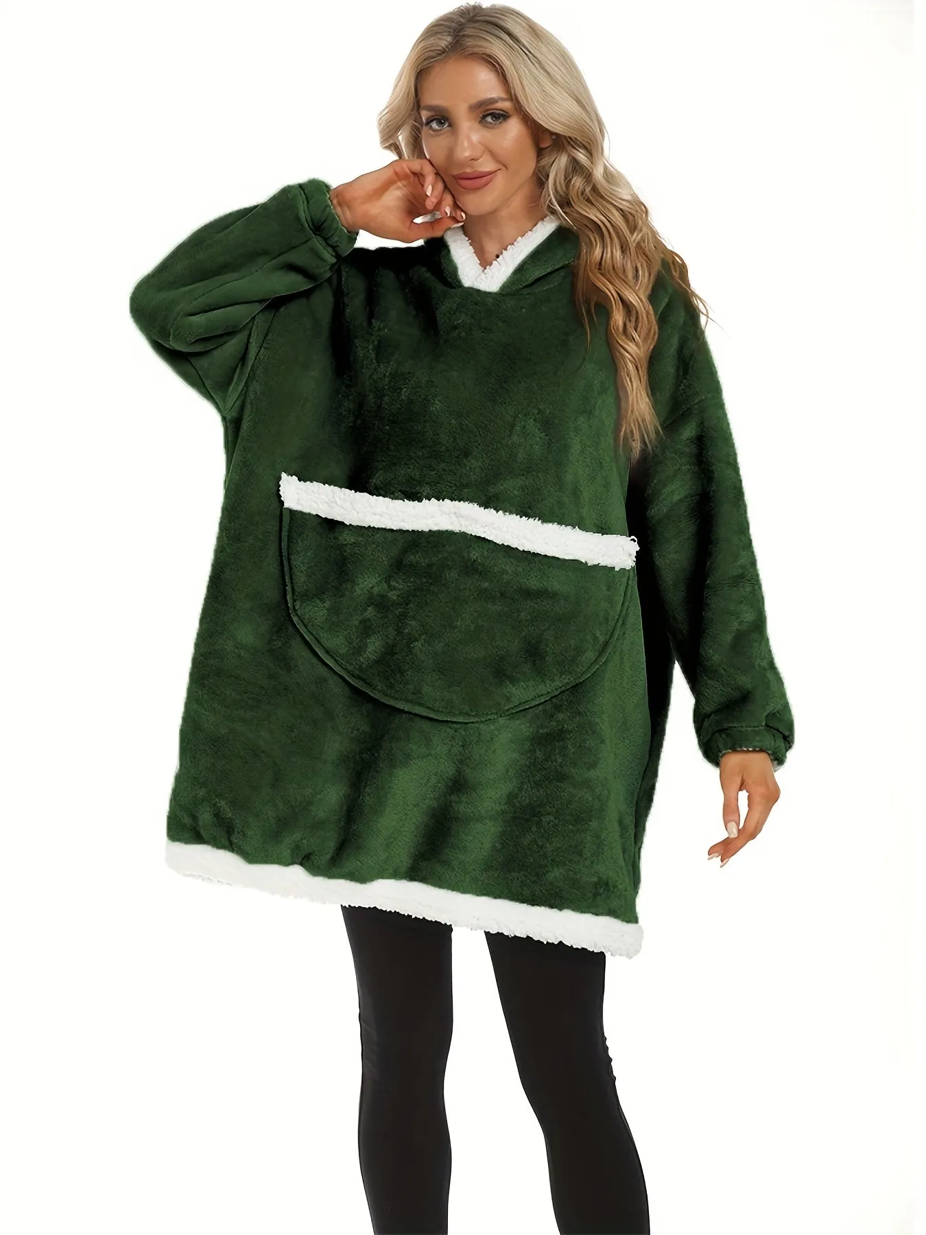 Cozy Long Sleeve Flannel Hooded Lounge Robe - Soft, Warm, and Plush Womens Loungewear with Deep Pockets for Relaxation - Perfect for Cold Winter Nights, Sleepwear, and Home Wear