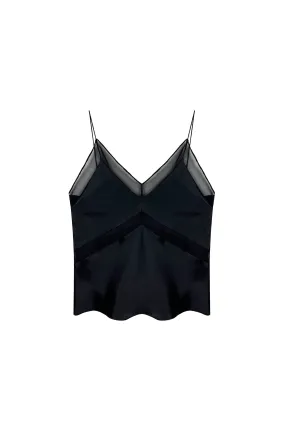 Cube Slip Top - Black/Black