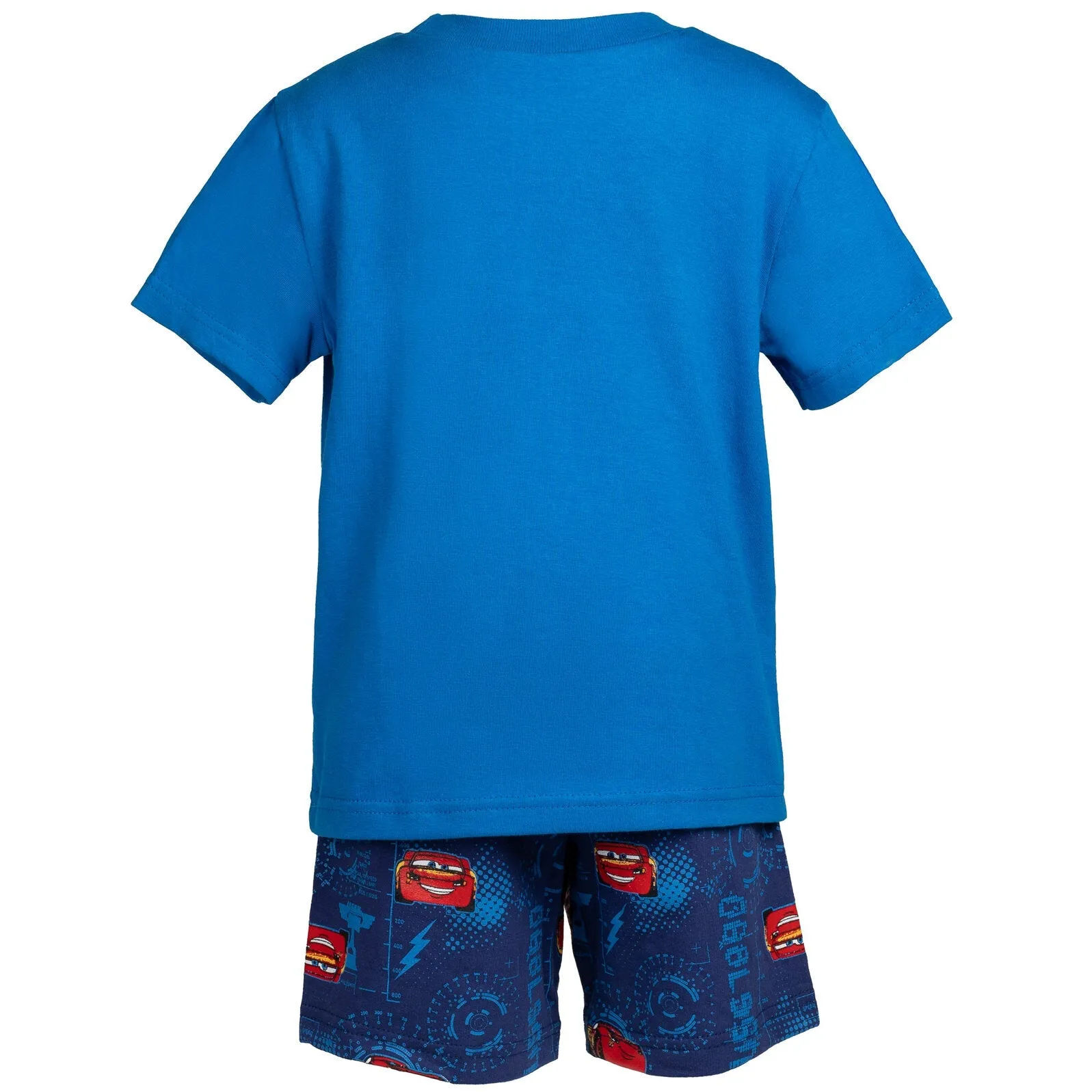 Disney Cars Lightning McQueen T-Shirt and French Terry Shorts Outfit Set