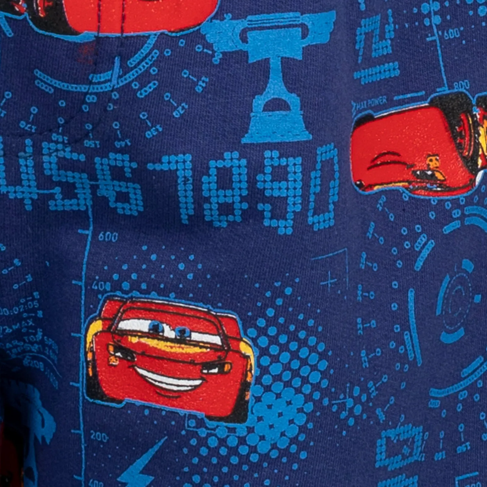 Disney Cars Lightning McQueen T-Shirt and French Terry Shorts Outfit Set