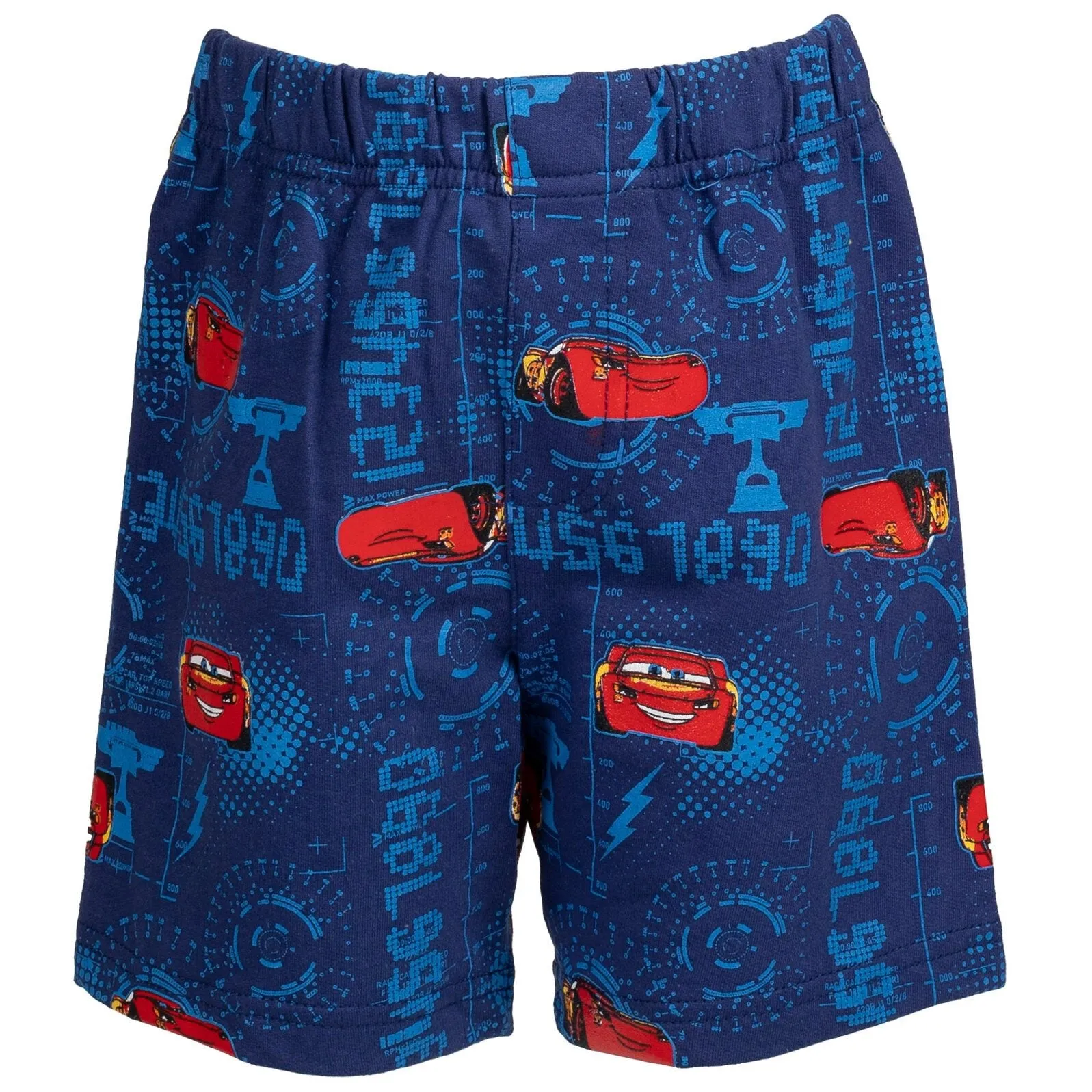 Disney Cars Lightning McQueen T-Shirt and French Terry Shorts Outfit Set