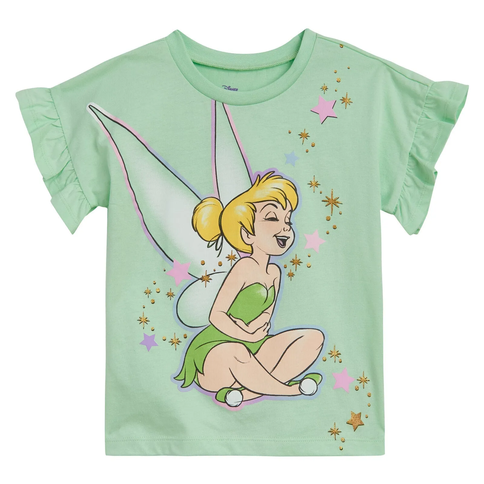 Disney Disney Classics Tinker Bell T-Shirt and Chambray Bike Shorts Outfit Set