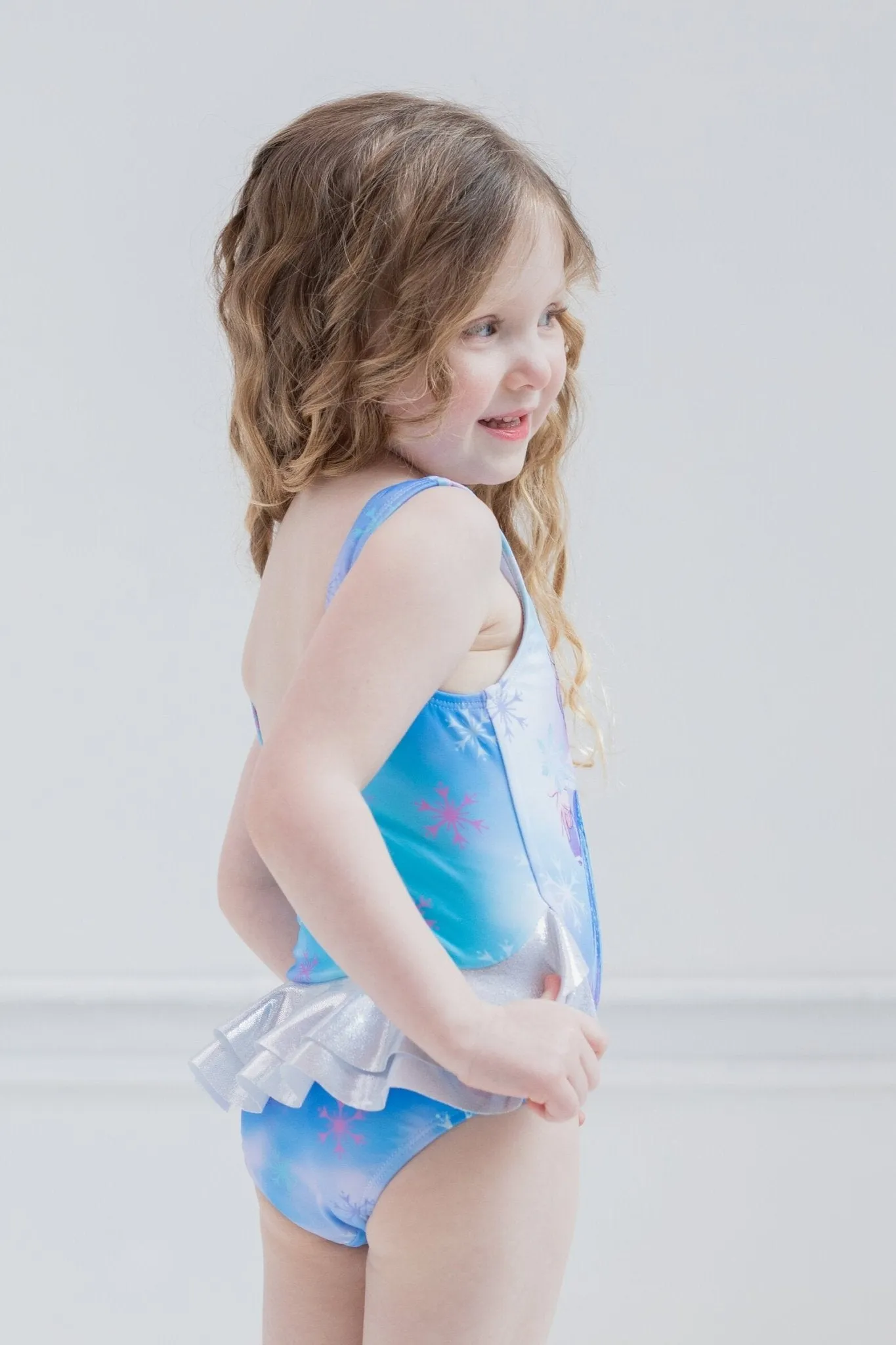 Disney Frozen UPF 50  One Piece Bathing Suit