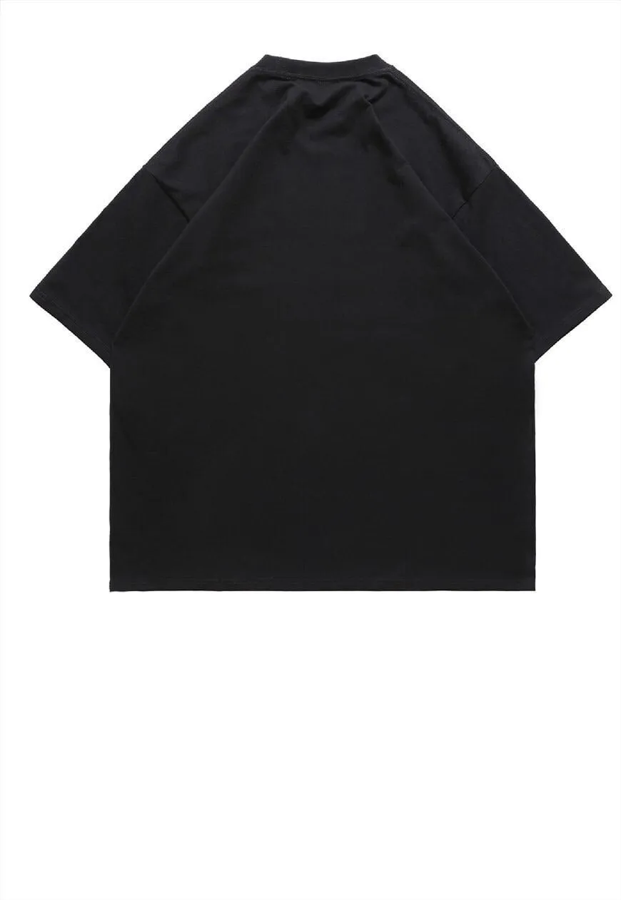 Doberman print t-shirt retro Pinscher tee animal top black