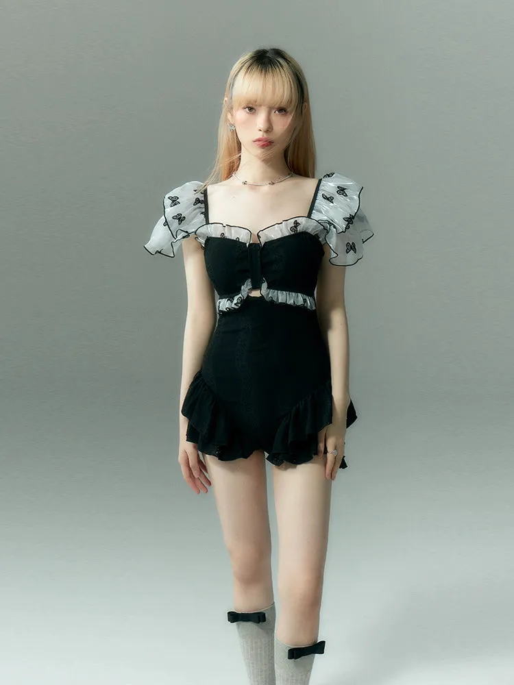 Elegant Embrace One-Piece Swimsuit