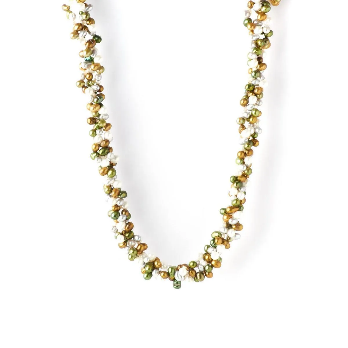 Fashionable Pearl Multi Colour Necklace