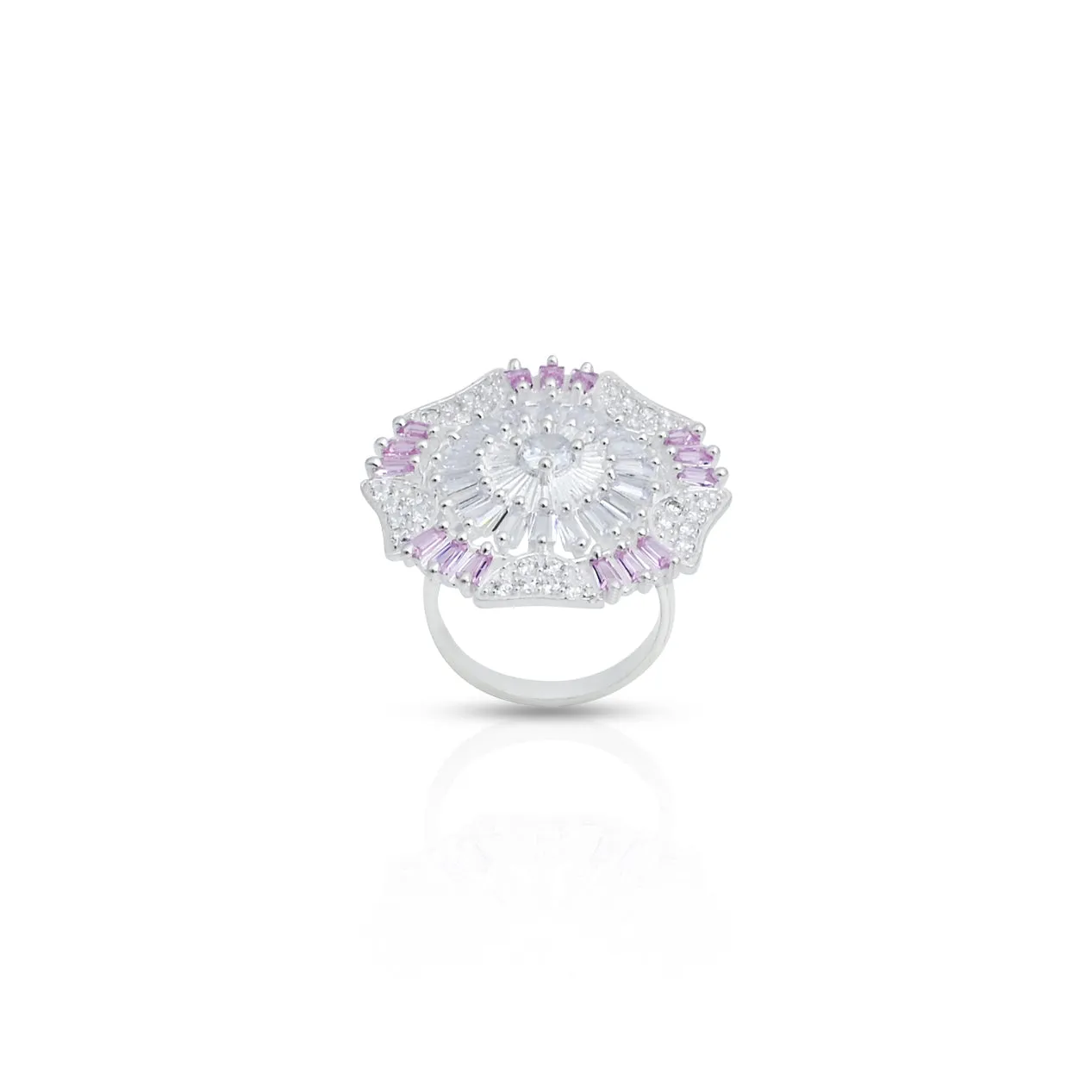 Fashionable Sterling Silver Women's Ring