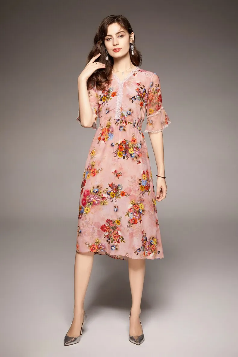 FashionSierra - 100% Natural Silk Women's Dresses