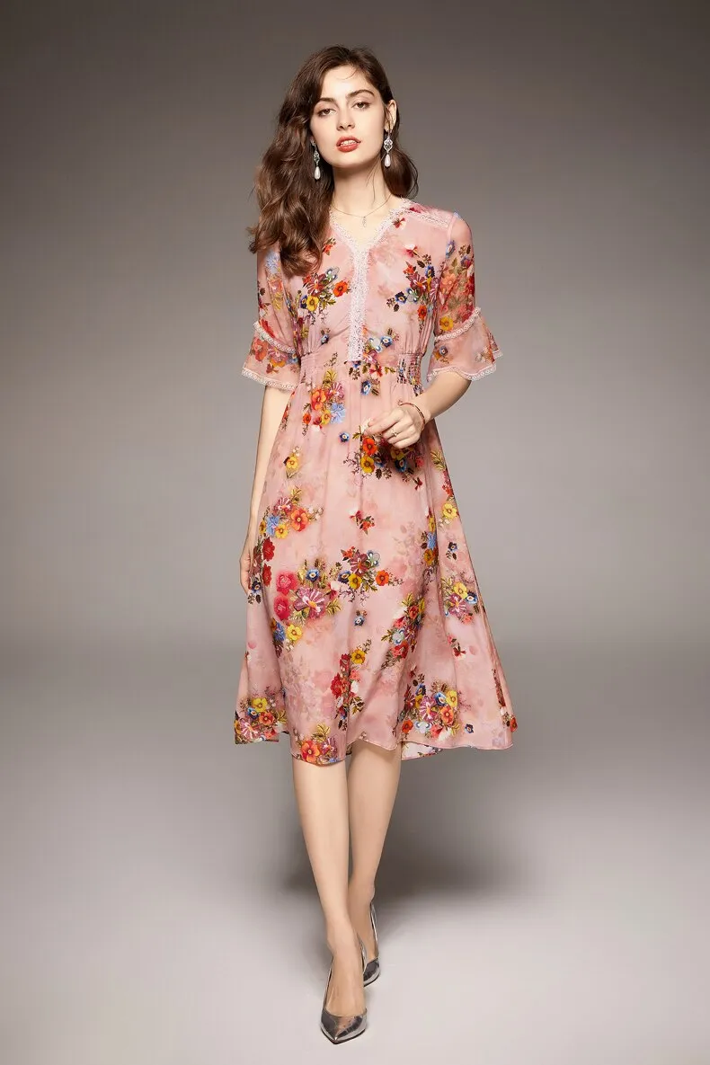 FashionSierra - 100% Natural Silk Women's Dresses