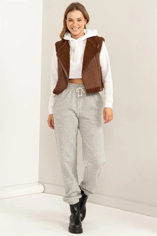 Faux Elevated Teddy Jacket