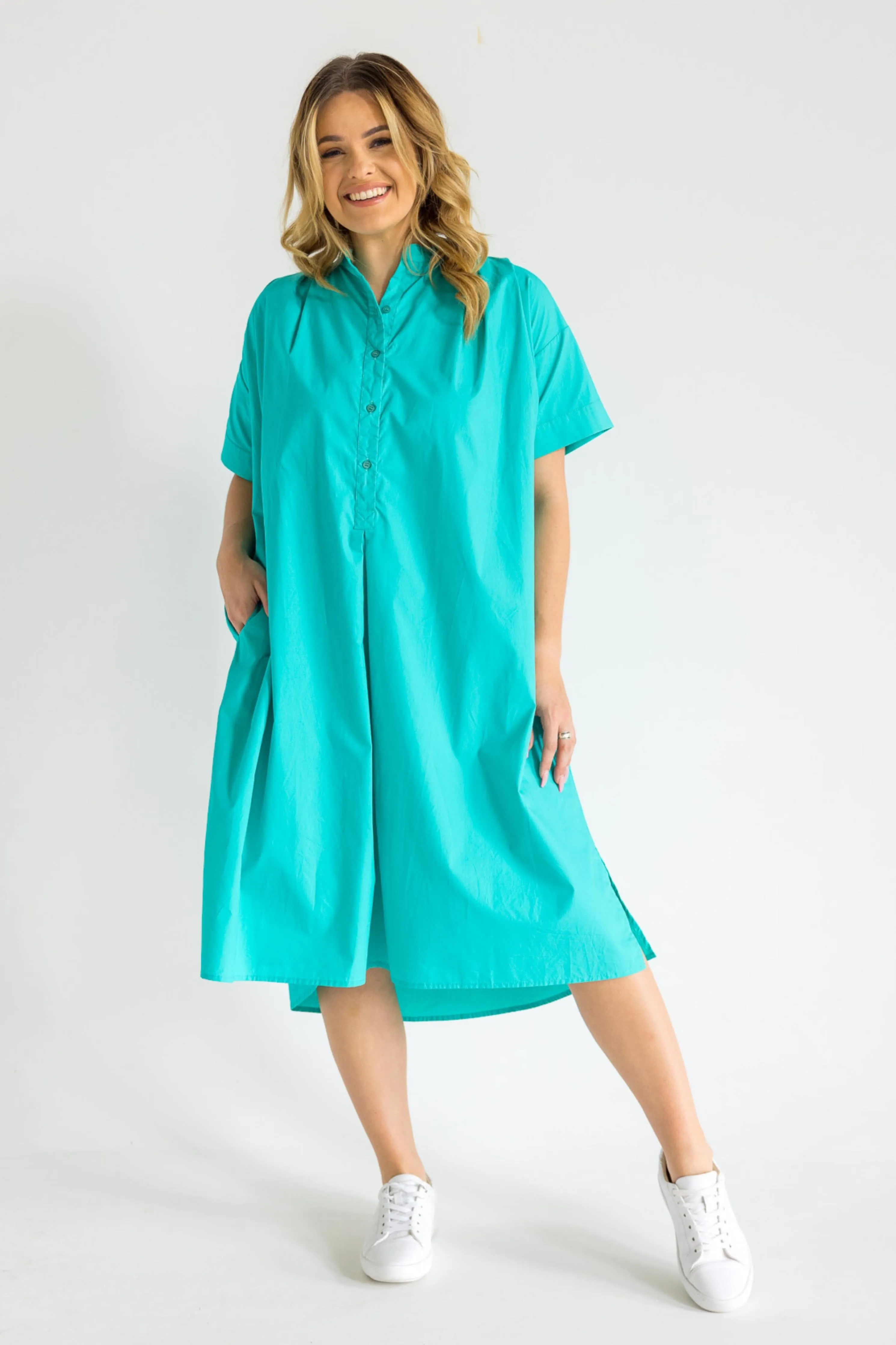 FINAL SALE Hastings Dress in Turquoise